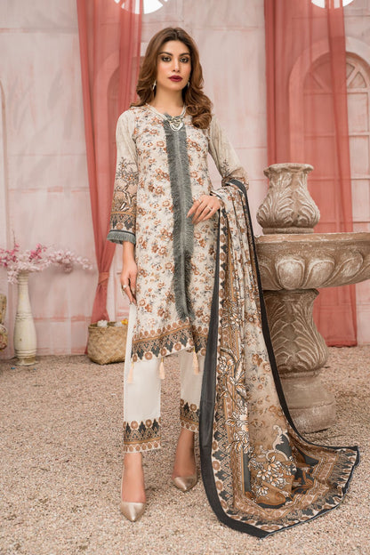 Women 4 Piece Printed Suit -SD2029