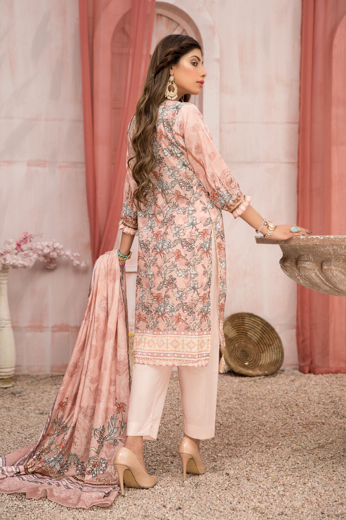 Women 4 Piece Printed Suit -SD2030