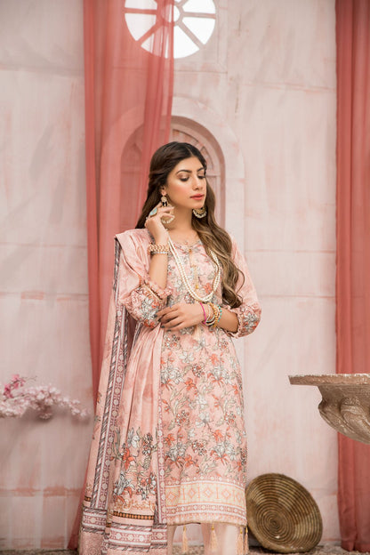 Women 4 Piece Printed Suit -SD2030