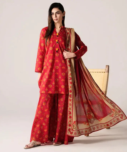 Women Printed 3 Piece Suit - SD2284
