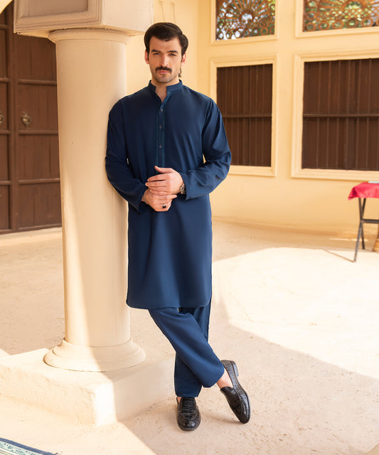 Toyo Bo Embroidered Suit Zinic Men's Unstitched
