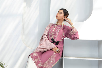 Women Solid Embroidered 2 Piece Suit - LDS827