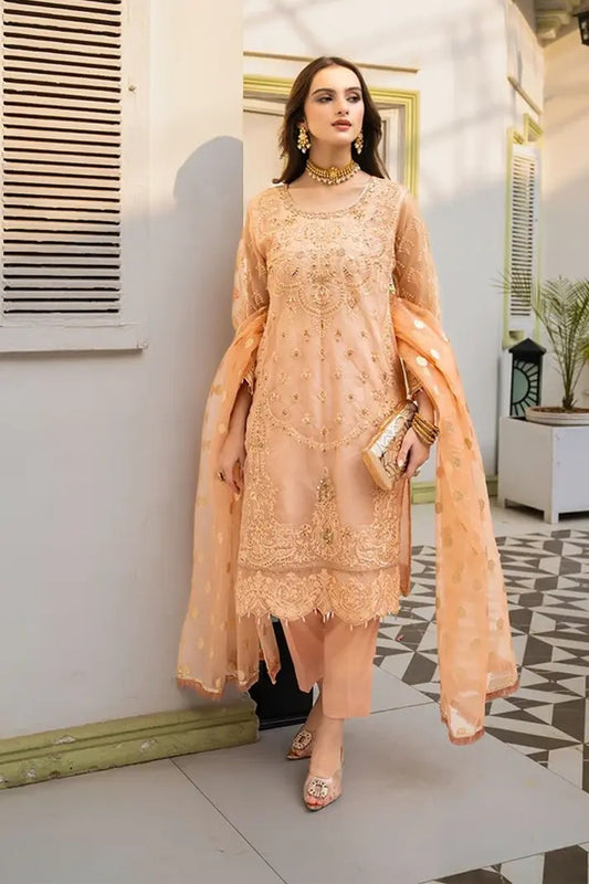 Women Solid Embroidered 2 Piece Suit - LDS799