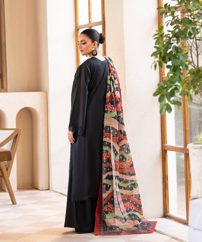 Women Solid Embroidered 3 Piece Suit - ARTY56