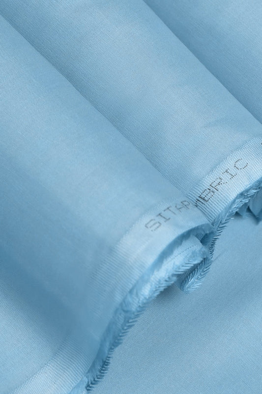 SWISS GOLD CAMBRIC | COTTON - SKY BLUE