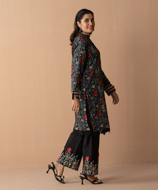 Women Printed Embroidered 2 Piece Suit - CLC551