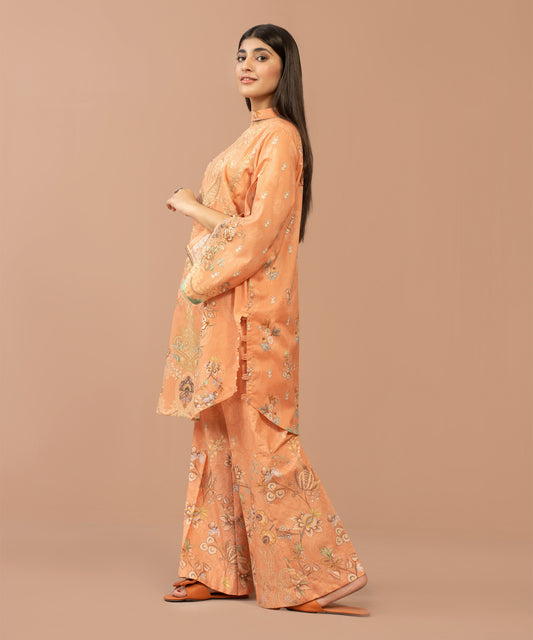 Women Printed Embroidered 2 Piece Suit - CLC552