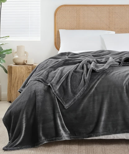 Plain Plush Blanket - Beige - FBP001