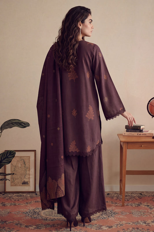 Women Jacquard 3 Piece Suit - JCQ051