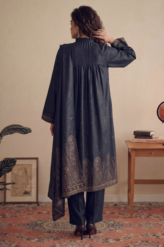 Women Jacquard 3 Piece Suit - JCQ048