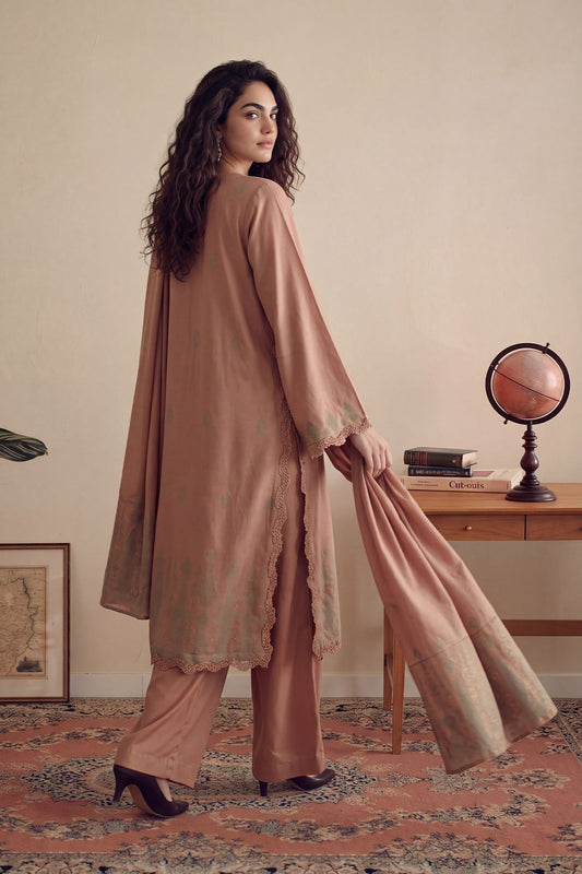 Women Jacquard 3 Piece Suit - JCQ050