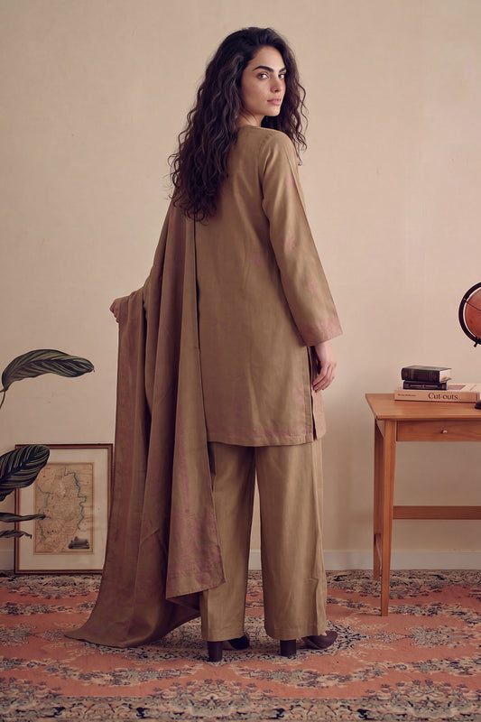 Women Jacquard 3 Piece Suit - JCQ052