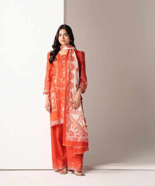 Women Printed 3 Piece Suit - DTD145