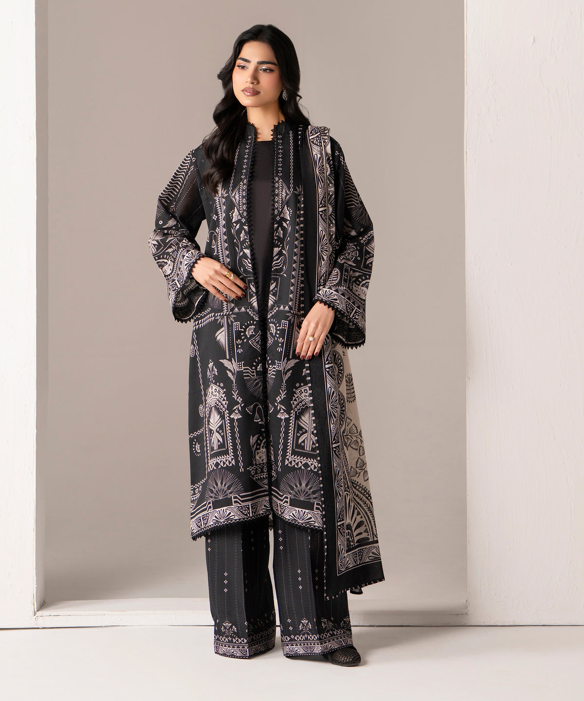 Women Printed 3 Piece Suit - DTD145