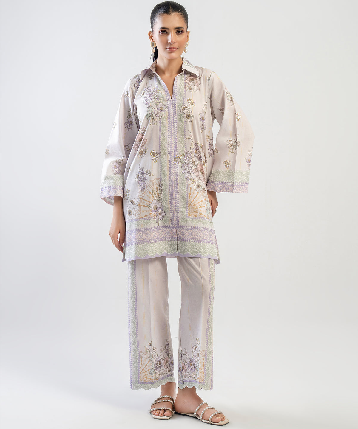 Women Printed 2 Piece Suit  - DTDW97