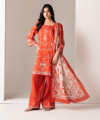 Women Printed 3 Piece Suit - DTD145