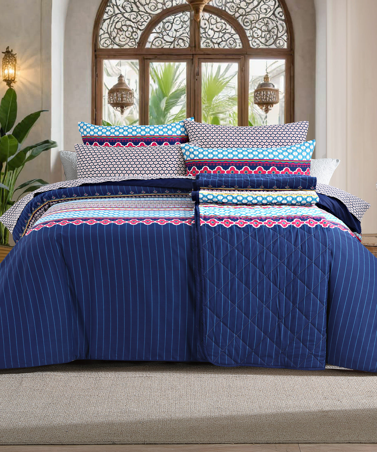 Diamond Bed Spread Set - 14BS39