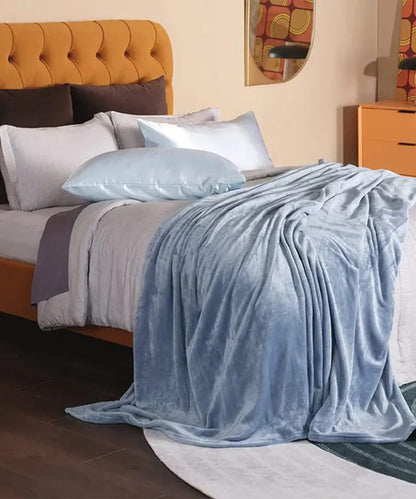 Plain Plush Blanket - Beige - FBP001