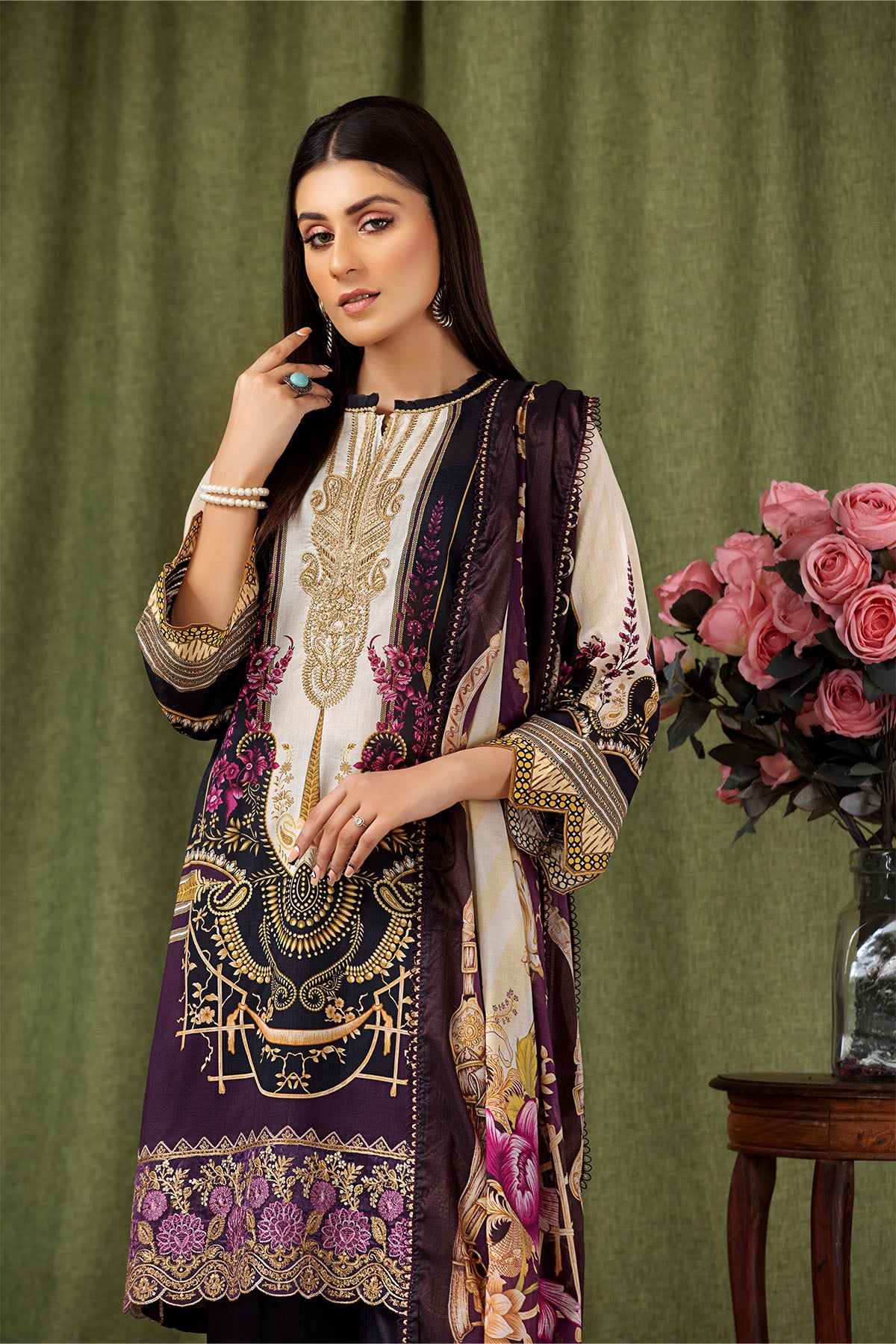 3 Piece Universal Digital Embroidered - 137