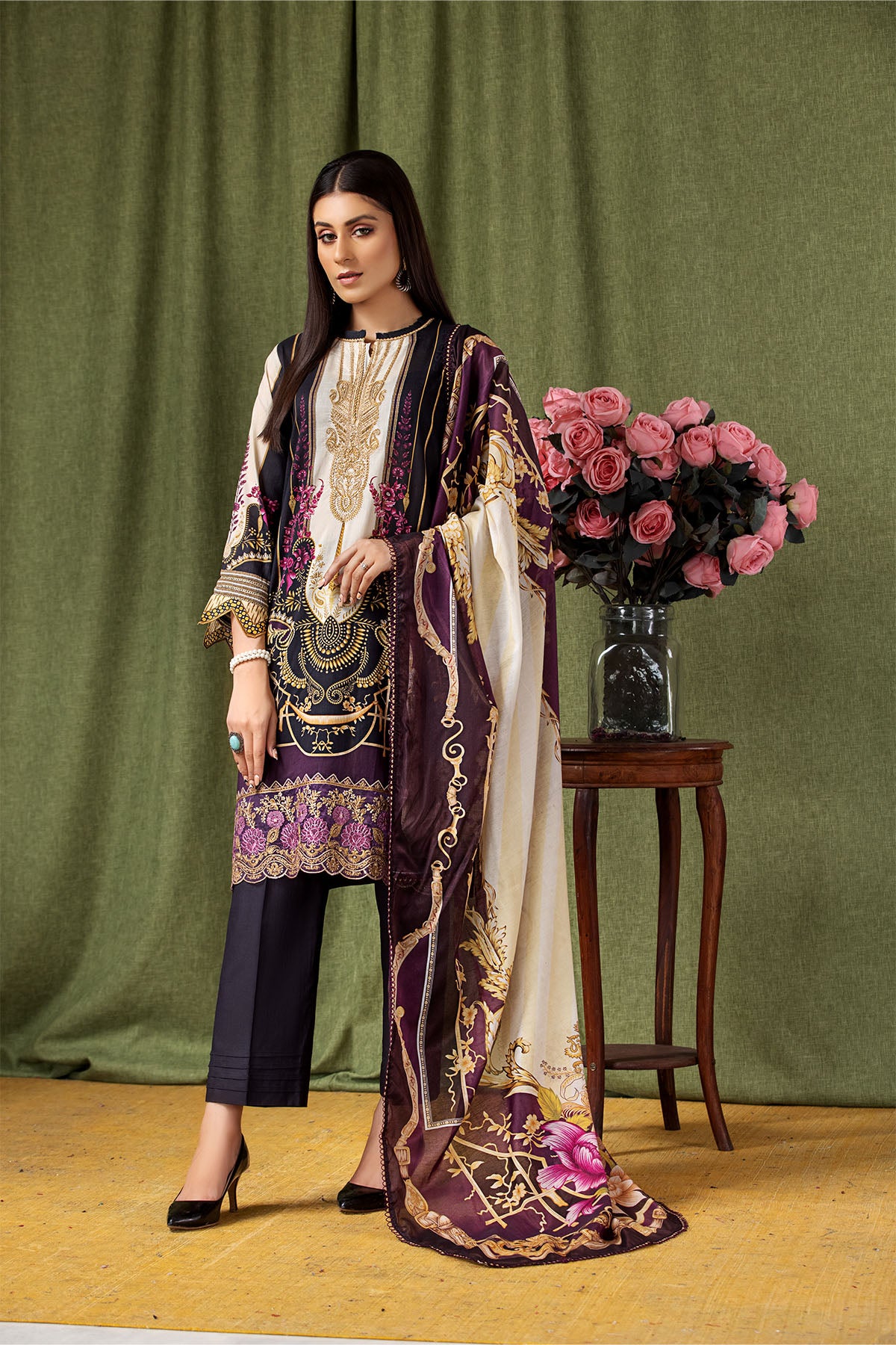 3 Piece Universal Digital Embroidered - 137