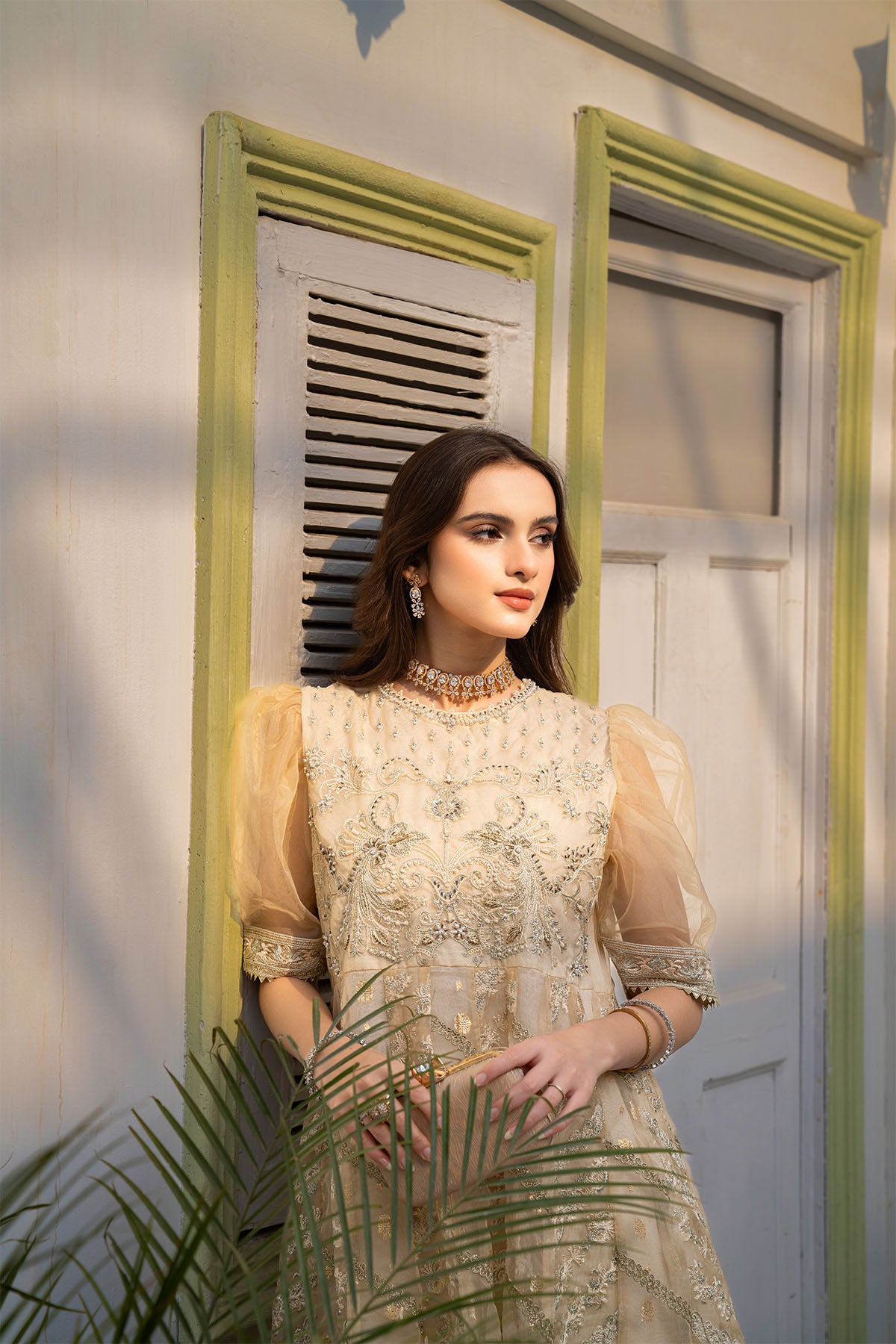 Women Solid Embroidered Shirt - LDS816