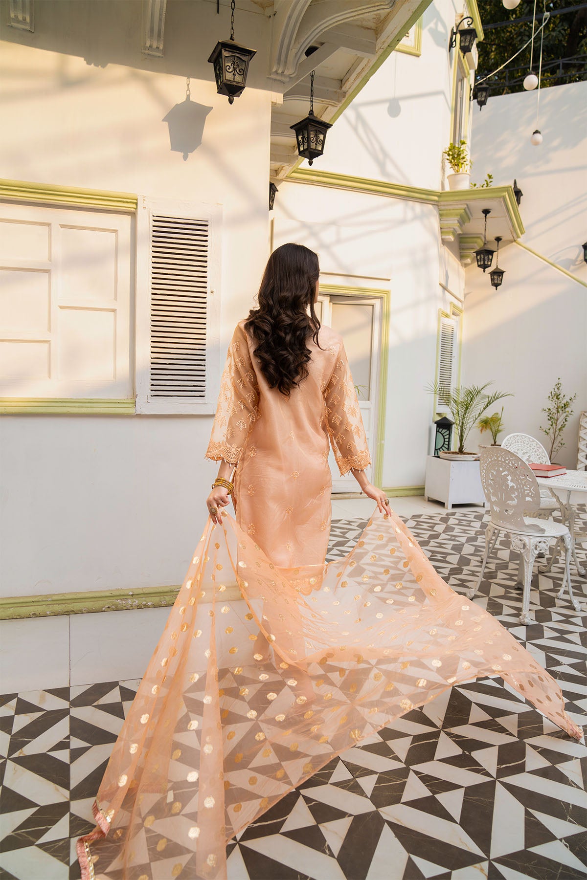 Women Solid Embroidered 3 Piece Suit - LDS799