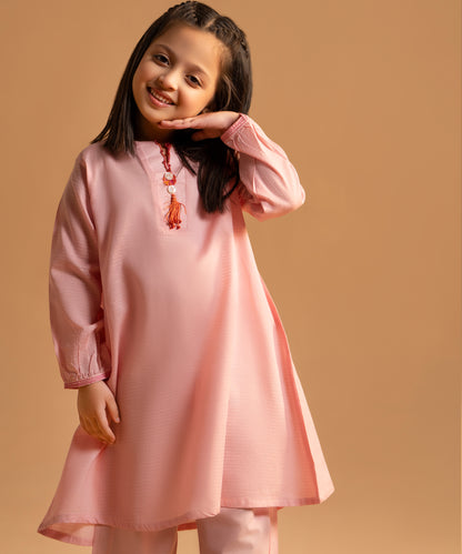 Girl Solid 2 Piece Suit - KDS672