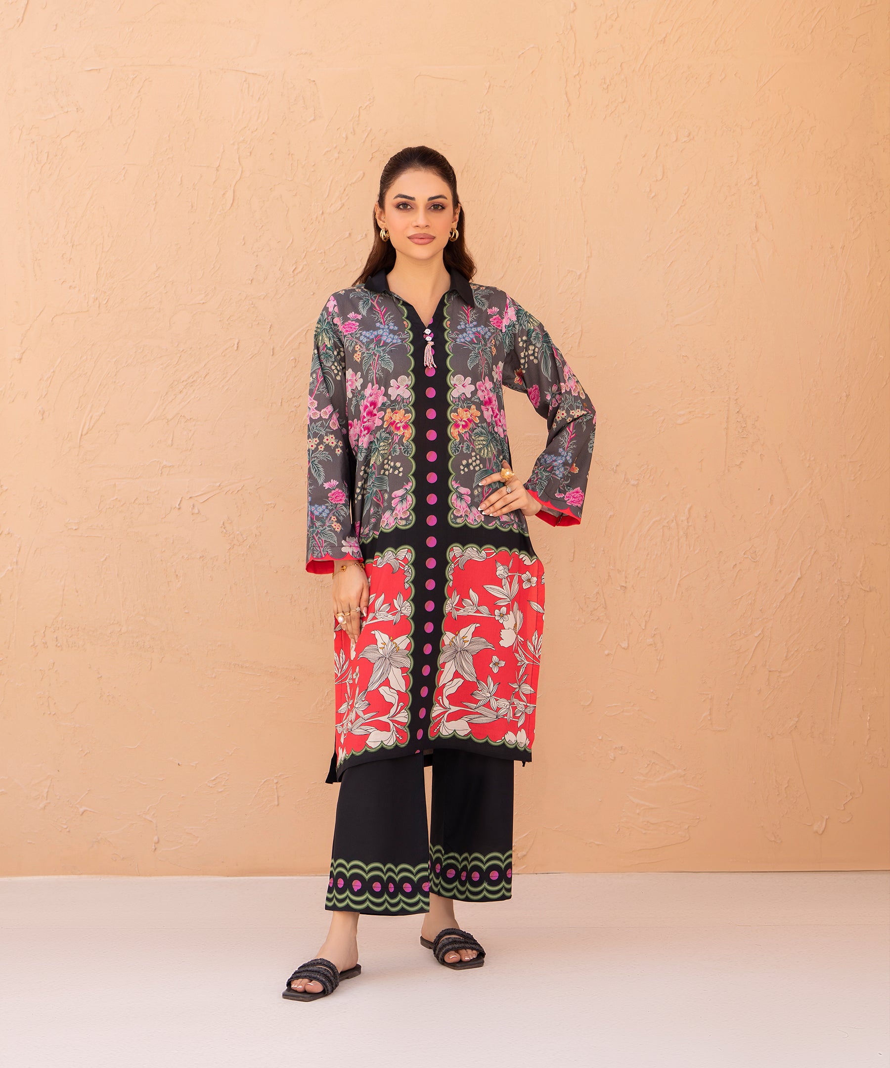 2PC Printed Suit  - LDS 1324