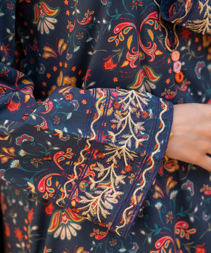 3PC Printed Embroidered Suit - LDS 1334