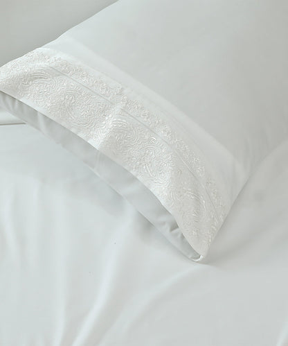 Plain Satin Bedsheet Set 26 - (Hotel Collection)