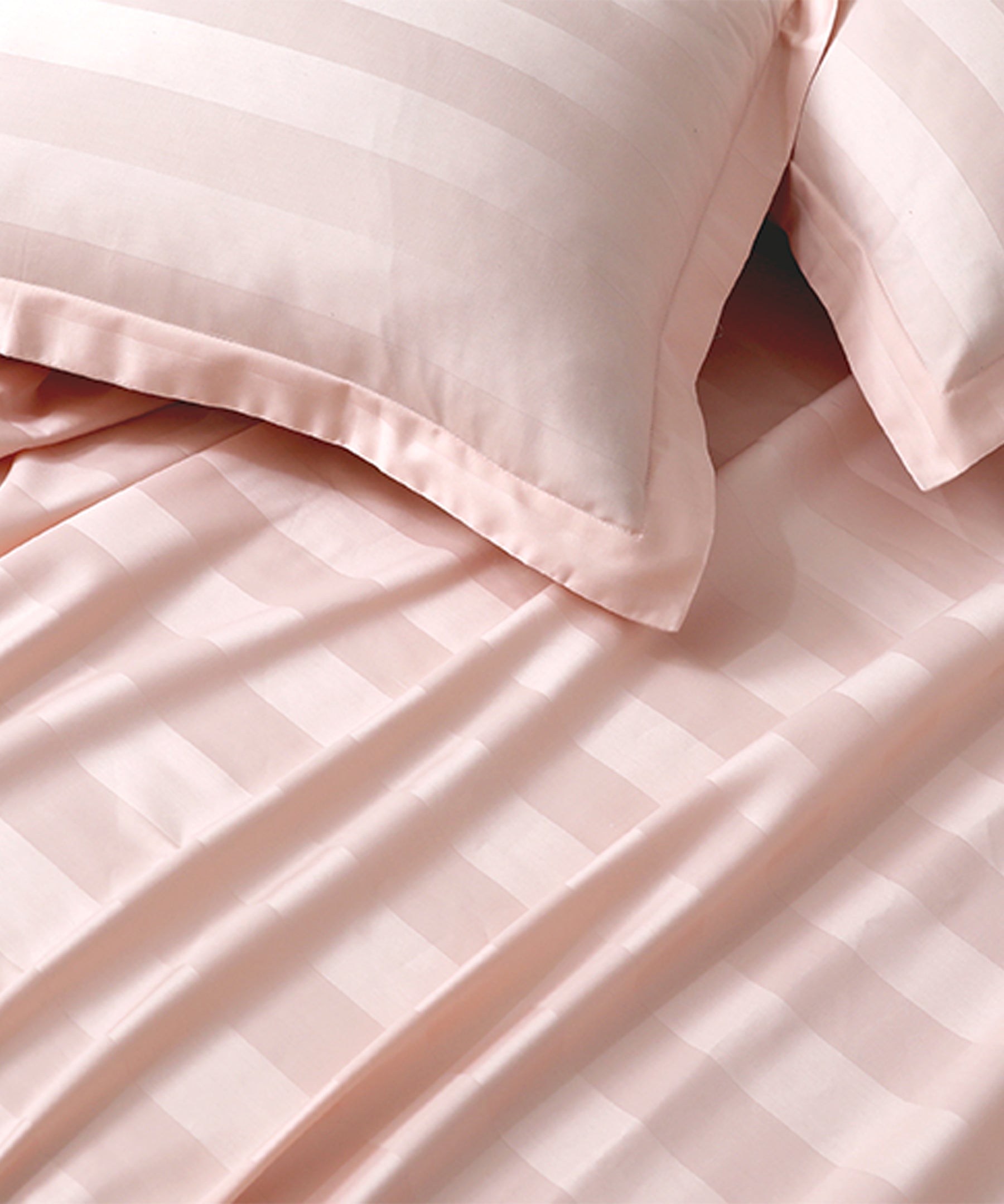 Stripe Satin Bedsheet Set 27 - (Hotel Collection)