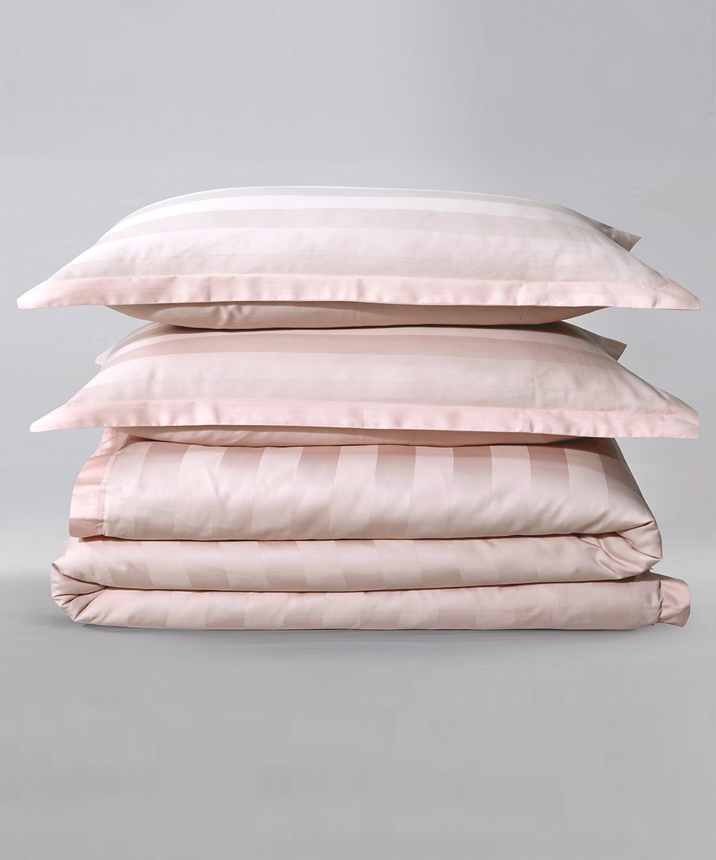 Stripe Satin Bedsheet Set 27 - (Hotel Collection)