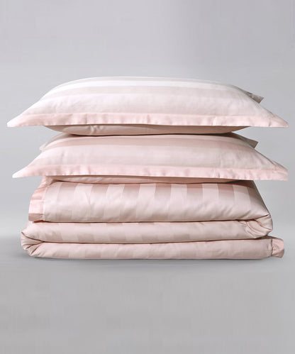 Stripe Satin Bedsheet Set 27 - (Hotel Collection)