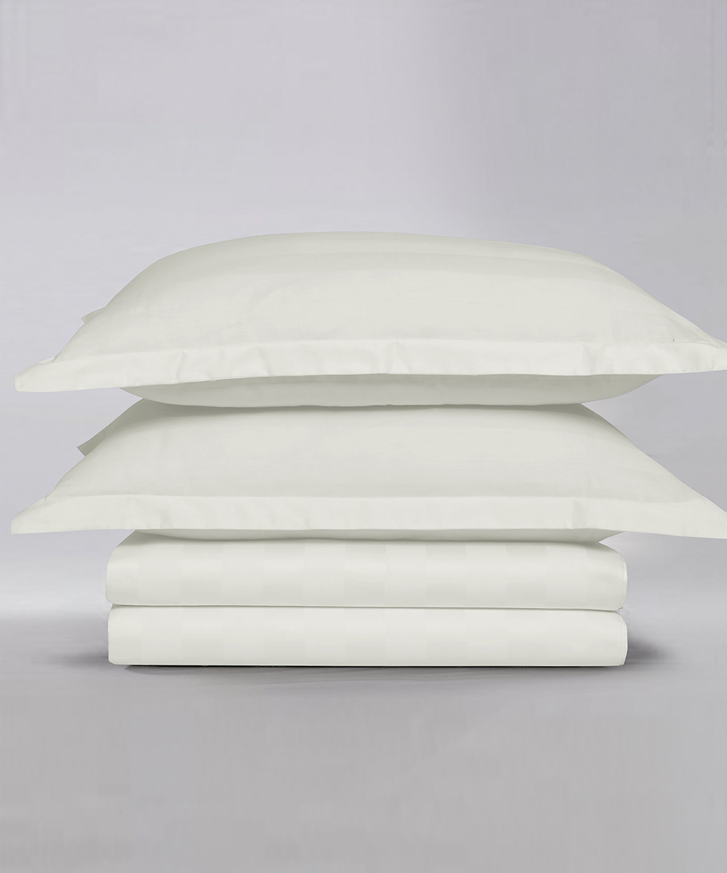 Stripe Satin Bedsheet Set 26 - (Hotel Collection)