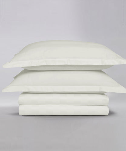 Stripe Satin Bedsheet Set 26 - (Hotel Collection)