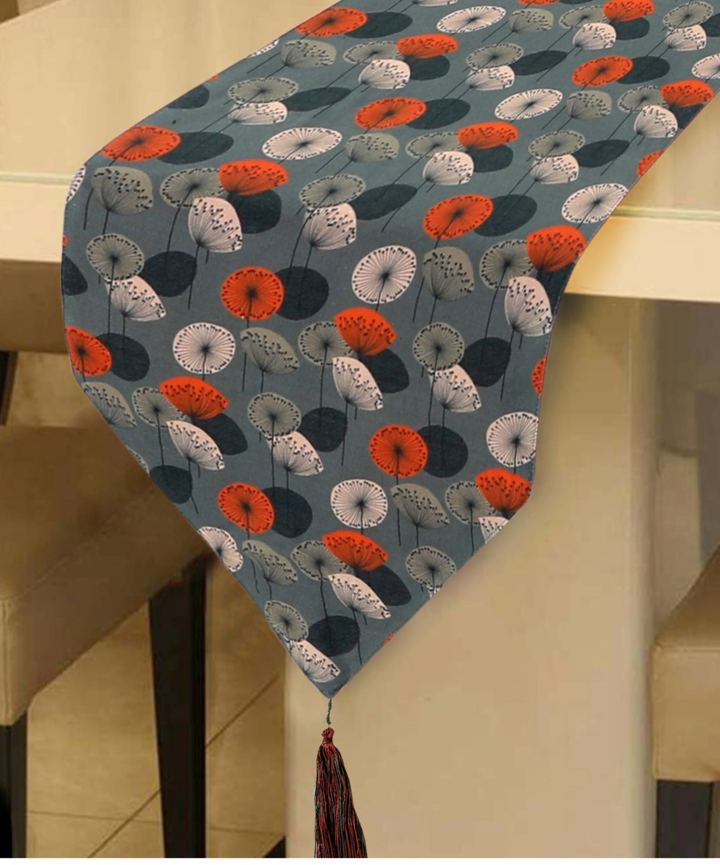 floral pods TABLE RUNNER-06