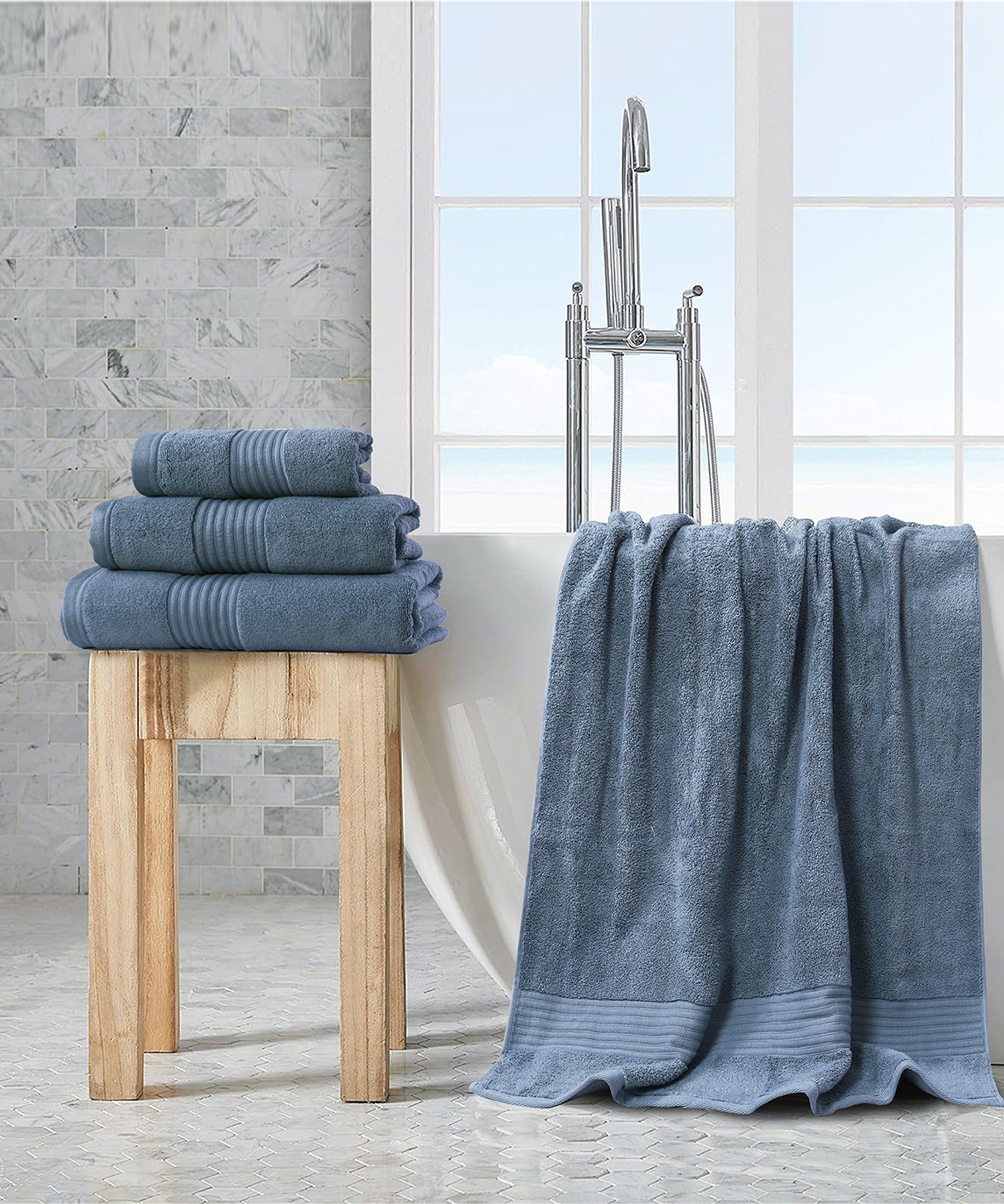 Denim Micro Cotton Towel - SS25