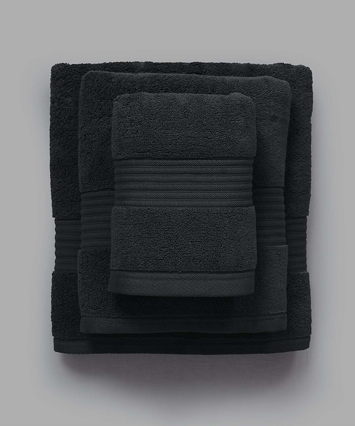 Black Micro Cotton Towel - SS25