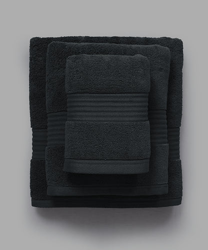 Black Micro Cotton Towel - SS25
