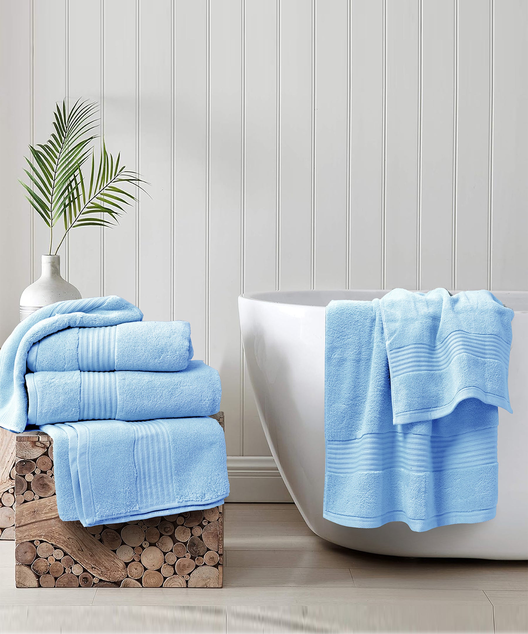Blue Micro Cotton Towel - SS25