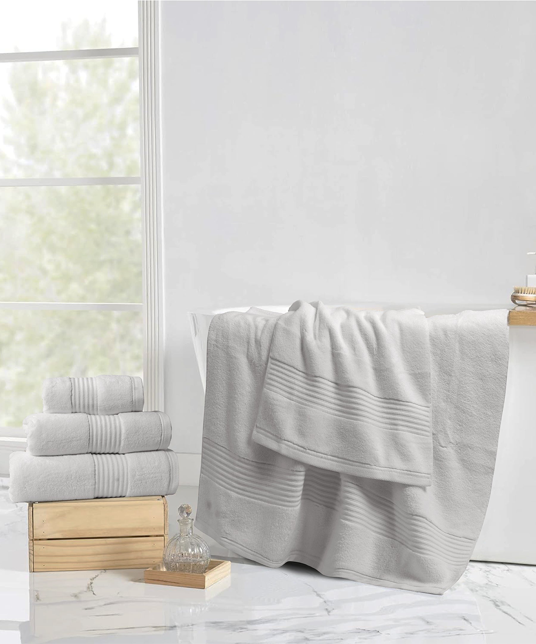 Steel Grey Micro Cotton Towel - SS25