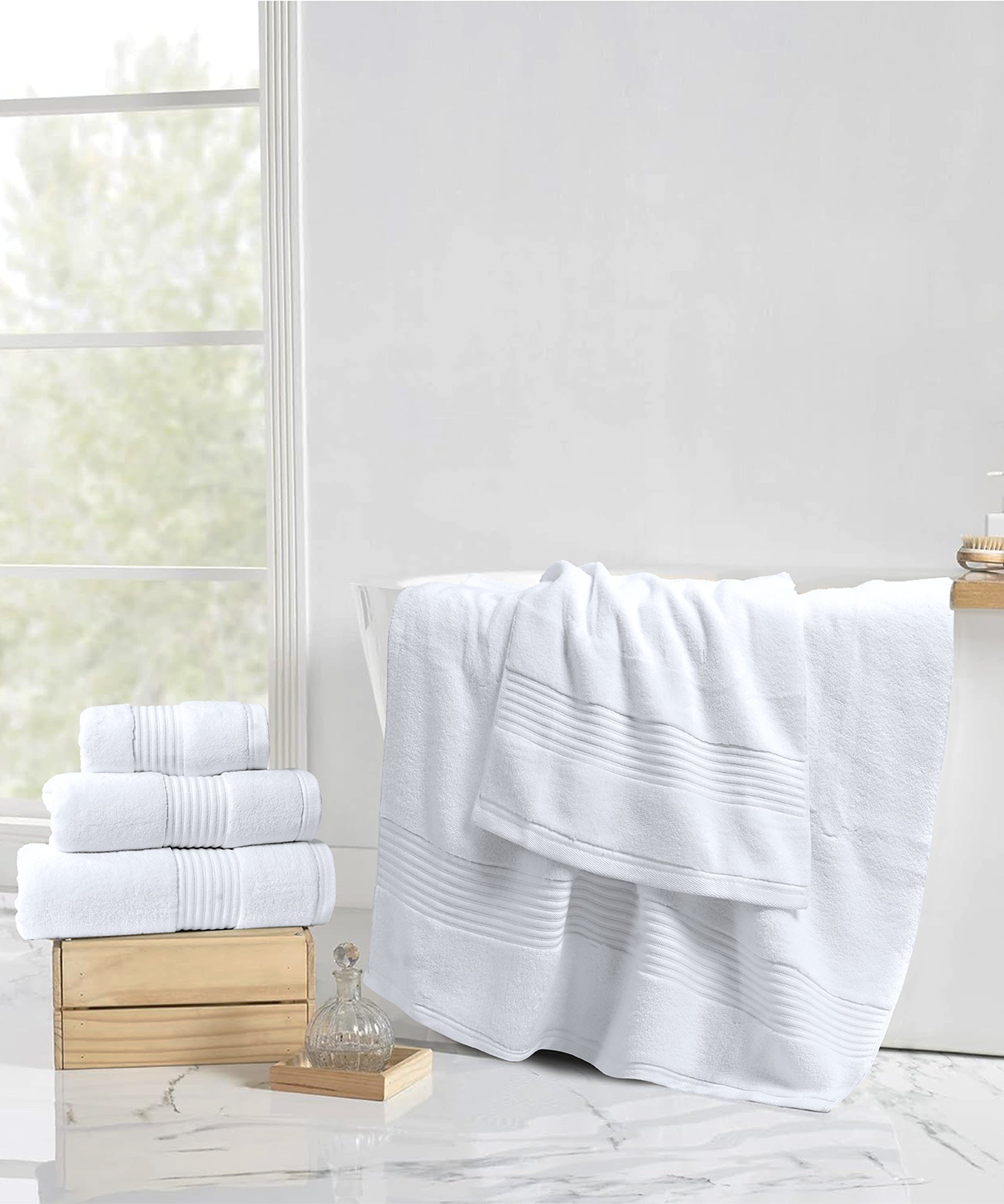 White Micro Cotton Towel - SS25