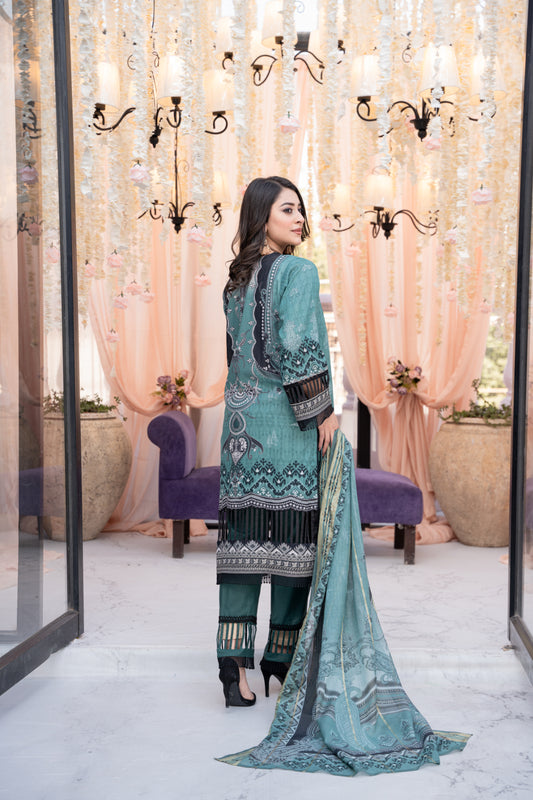 3 Piece UNIVERSAL DIGITAL Embroidered - 115