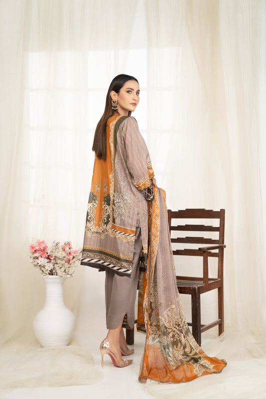 3 Piece UNIVERSAL DIGITAL Embroidered - 121