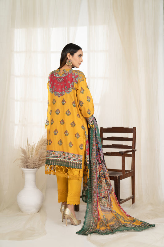 3 Piece UNIVERSAL DIGITAL Embroidered - 125