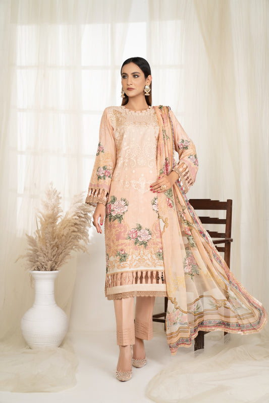3 Piece UNIVERSAL DIGITAL Embroidered - 128