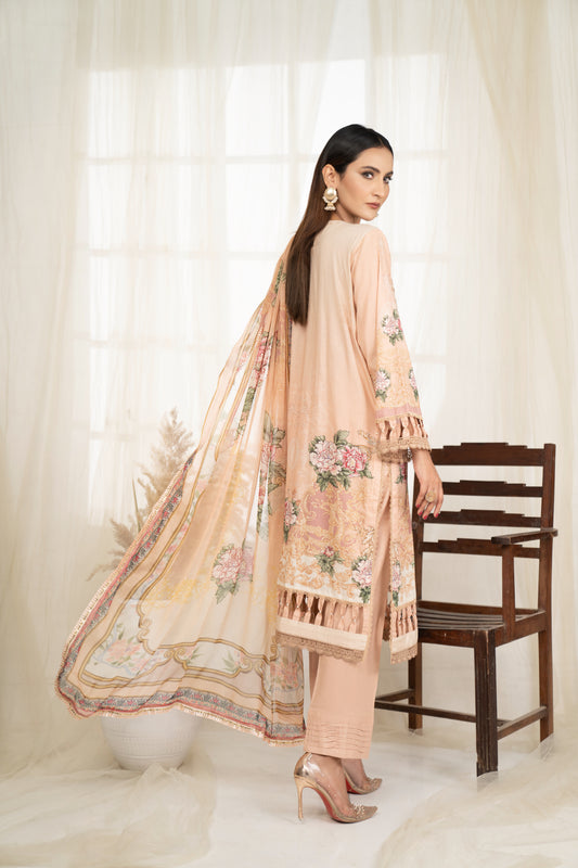 3 Piece UNIVERSAL DIGITAL Embroidered - 128