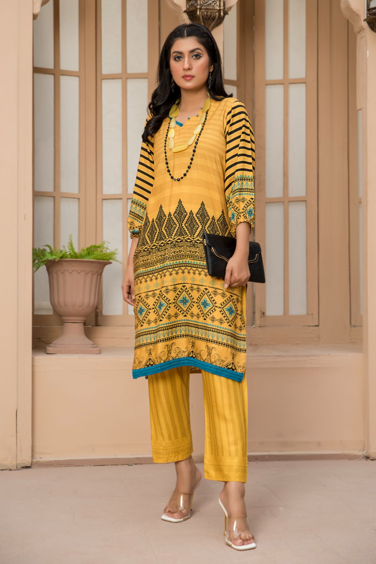 2PC Anarkali Digital Linen 02