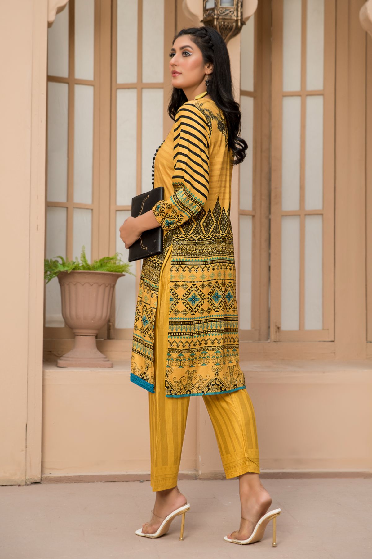 2PC Anarkali Digital Linen 02