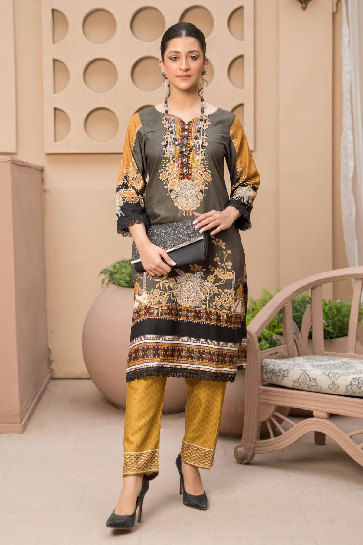 2PC Anarkali Digital Linen 04